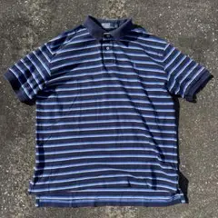 美品　Polo by Ralph Lauren ボーダー　ポロシャツ　ネイビー