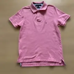 TOMMY HILFIGER ピンク ポロシャツ S スリムフィット