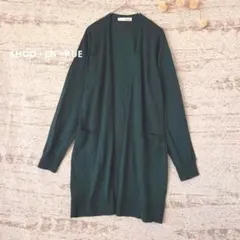 SHOO・LA・RUE ロングカーディガン グリーン 【L】美品