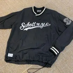 本日限定価格　Schott ブラック ナイロンパーカー