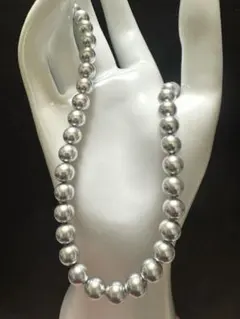 【レトロ・アンティーク・ヴィンテージ 】 貝パール ネックレス Silver刻印