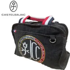 【2WAY】CASTELBAJAC　ショルダーバッグ　　デカロゴ 刺繍