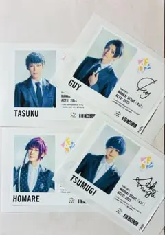 エーステ ラベル缶 月岡 紬 高遠 丞 有栖川 誉 ガイ ステッカー A3! 冬