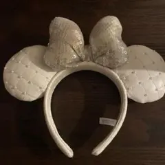 ディズニー ミニー耳カチューシャ ホワイト