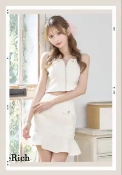 新作　キャバクラ　ミニドレス キャミ　フリル　LoveRich