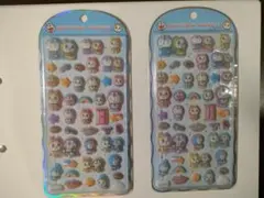 新品2点セット【正規品】コットンパフィー　シール ドラえもん