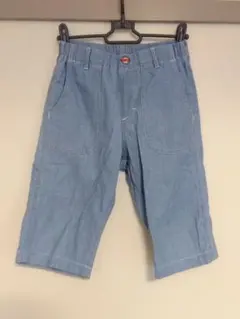 【EDWIN】キッズ デニム風 ハーフパンツ 半ズボン ライトブルー 140cm