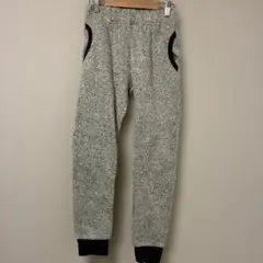 グレー スウェットパンツ フリース風