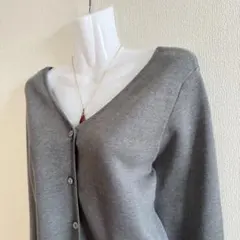 URBAN RESEARCH グレー 2WAYニット カーディガン Vネック