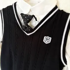 男児⭐︎ニットベスト（BeBe） 130&シャツ120 セット 卒園 入学 結婚式