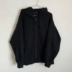 GU ブラック フルジップパーカー XL
