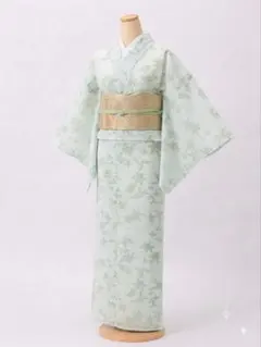 夏着物　紗　正絹　ガード加工　フルセット可　夏物　薄物　もじり織　割付文様 夏着物 紗 正絹 ガード加工 フルセット可 夏物 薄物 もじり織 割付文様