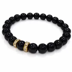 ミャンマー産 黒翡翠 ブレスレット