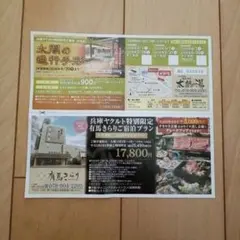 太閤の湯 　有馬温泉　利用券