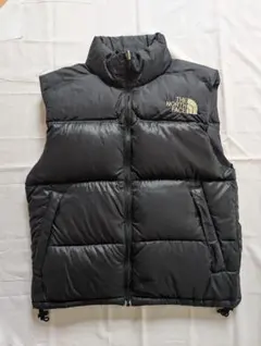 希少 センターロゴ NORTH FACE ヌプシダウンベスト ND01587 黒 - メルカリ