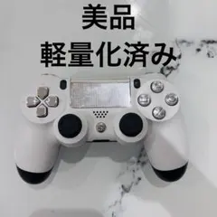【美品】PS4コントローラー 純正 カスタム ホワイトブラック