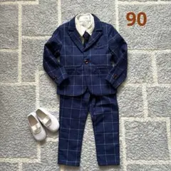 【美品セット】LuoboBeiBeiフォーマルスーツ90cm・上履き14cm