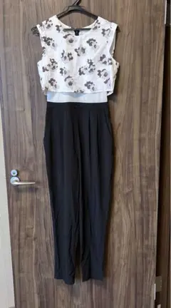 【特別セール】SPIRALGIRL 花柄2段 パンツオールインワン ノースリーブ