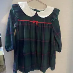 SHEIN チェック柄 襟付きワンピース 92