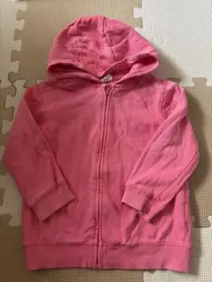 H&M ピンク　裏起毛パーカー　90cm