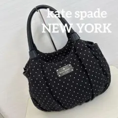 kate spade NEW YORK ドット柄 ハンドバッグ キャンバス