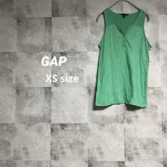 ギャップ レディース コットン100% タンクトップ XS エメラルドグリーンのサムネイル