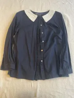 MARC JACOBSブラック襟付き 長袖シャツ