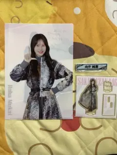 櫻坂46くじ 向井純葉 アクリルスタンド ケーブルクリップ クリアファイルセット