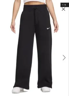 NIKE ウィメンズ ハイウエスト ワイドレッグ スウェットパンツ 黒 L