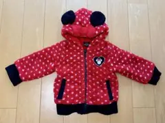 BABY DOLL ミニー　赤　ドット柄　フリースアウター　パーカー