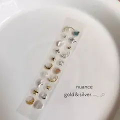 耳つぼジュエリー 耳つぼシート 天然石 ゴールド シルバー パール ニュアンス