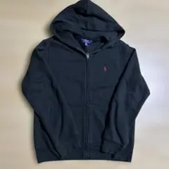 美品　POLO RALPH LAUREN フードジップパーカー　ブラック