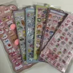 お尻シール　1枚　立体キャラクターシール 5枚セット