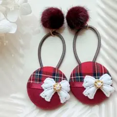 522✾︎ ハンドメイド ヘアゴム2個セット 22㎜くるみボタン - メルカリ