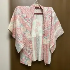 未使用】正絹 総絞り カット済み 未仕立て生地 羽織一着 ゆのし済 