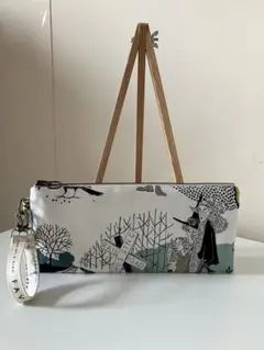 最終SALEアレキサンダーヘンリー／フラットポーチ／ハンドメイド