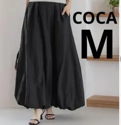 COCA ワッシャーナイロン バルーンスカート ポケット ウエストゴム