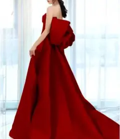 ウェディングドレスカラーレッド演奏会ドレスカラオケドレスステージイベント衣装
