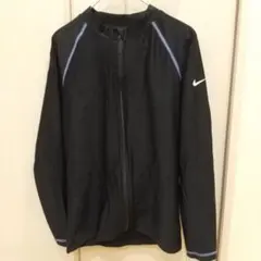 Nike ジッパー付きラッシュガード 長袖 黒 キッズ150