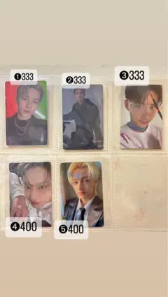 ジュン　トレカ　SEVENTEEN attacca Facethesun fml