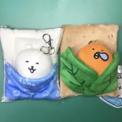 [新品タグ付き] ナガノキャラクターズ おふとん ぬいぐるみ リールパスケース