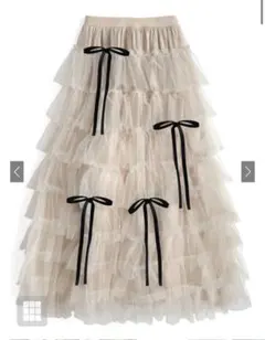 ティアードスカート ロングスカート