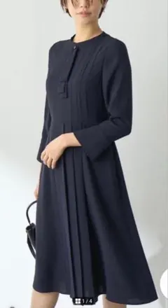 新品未使用　CELFORDセルフォード　ボウタイプリーツワンピース36　お受験