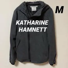 KATHARINE HAMNETT フード付きグレー ブルゾン アウター