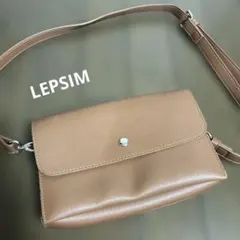 最終値下げです！ブラウン ショルダーバッグ ミニバッグ　LEPSIMのサムネイル