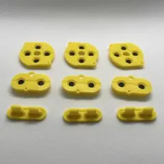 ゲームボーイカラー用 交換用ゴムパッド 3台分セット(イエロー)