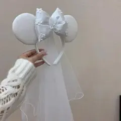 訳あり 花嫁風 ブライダルヘアアクセ パール リボンカチューシャ ウェディング