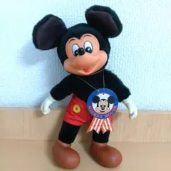 ヤングエポック ミッキーマウス ぬいぐるみ ソフビ タグ付 レア