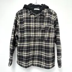 ZARA KIDS ザラ フード付きチェックシャツジャケット 中綿入り