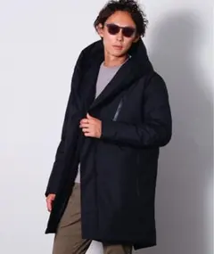 【美品】junhashimoto ラップコート ネイビー フード付き 美品】junhashimoto ラップコート ネイビー フード付き 2025年